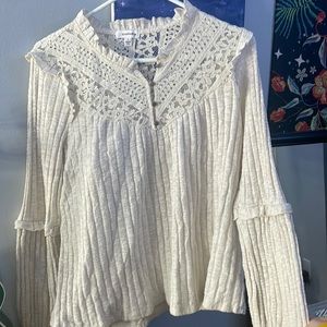 Ruffled and laced Blouse from tj maxx size large